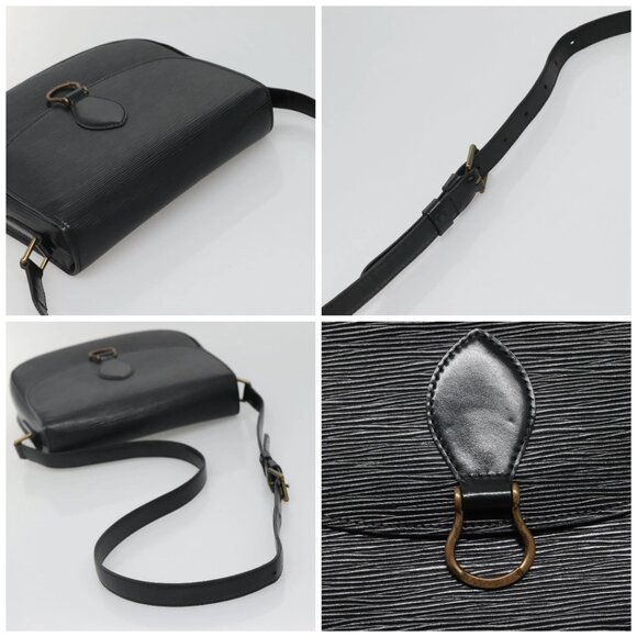 LOUIS VUITTON Epi Saint Cloud GM Shoulder Bag Black Noir M52192 LV Auth 136415 - Picture 16 of 16